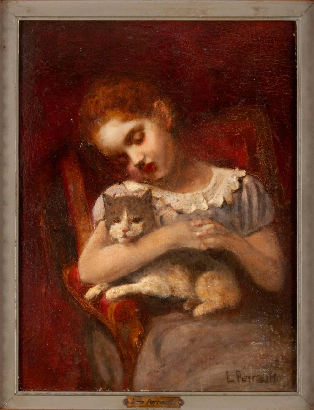 Bambina con gatto